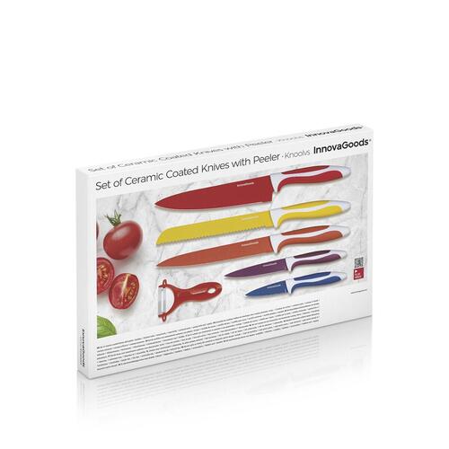 Keramiske Knive og Skræller Knoolvs 6 Dele