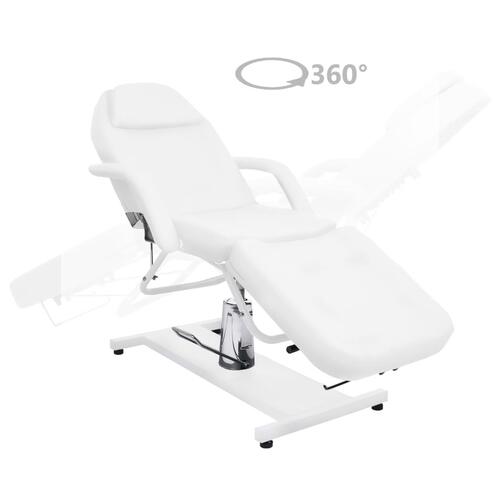 Massagebord 180x62x(87-112) cm hvid