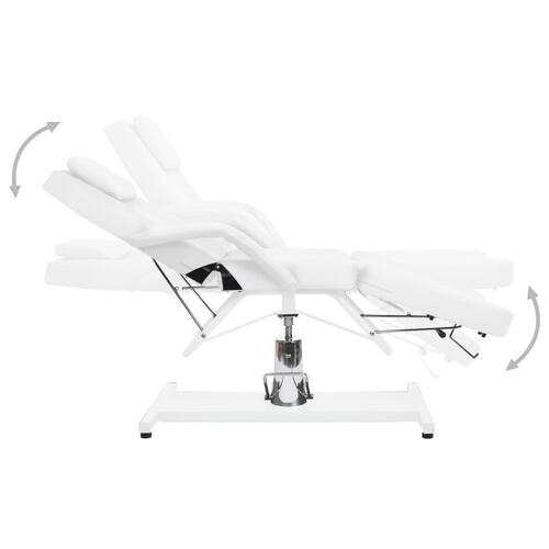 Massagebord 180x62x(87-112) cm hvid