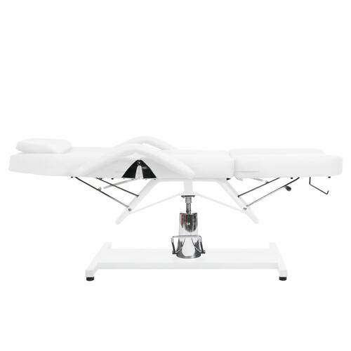 Massagebord 180x62x(87-112) cm hvid