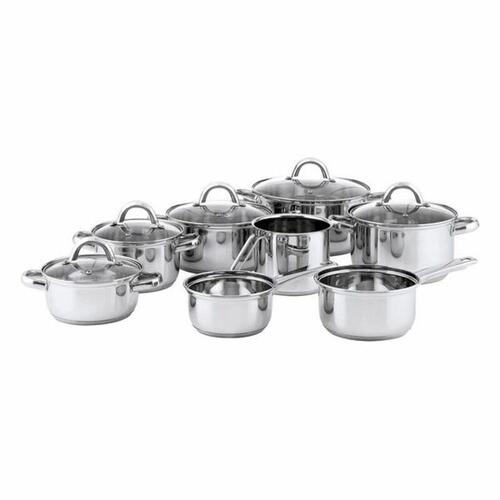 Gryde Med Glaslåg Quid Ottawa Rustfrit stål 18 cm