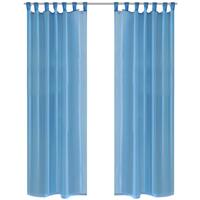 Turkis gardin 140 x 245 cm 2 stk