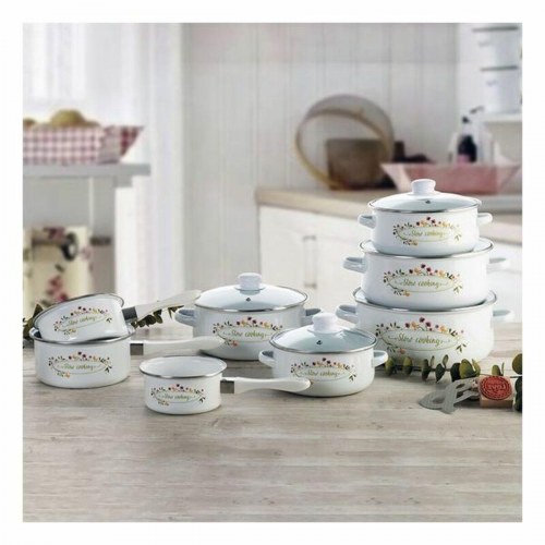 Gryde Med Glaslåg Quid Memory Glaseret stål 26 cm