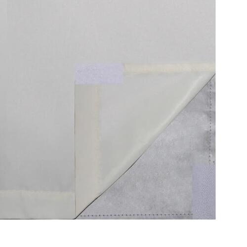 Lysdæmpende gardiner 2 stk. dobbelt lag 140 x 245 cm creme