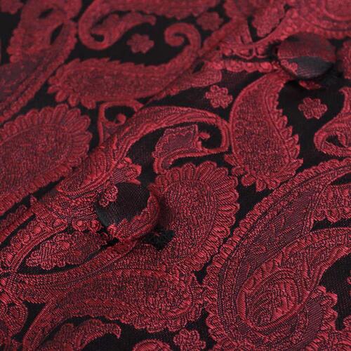 Bryllupsvestsæt herre str. 54 paisley bordeaux