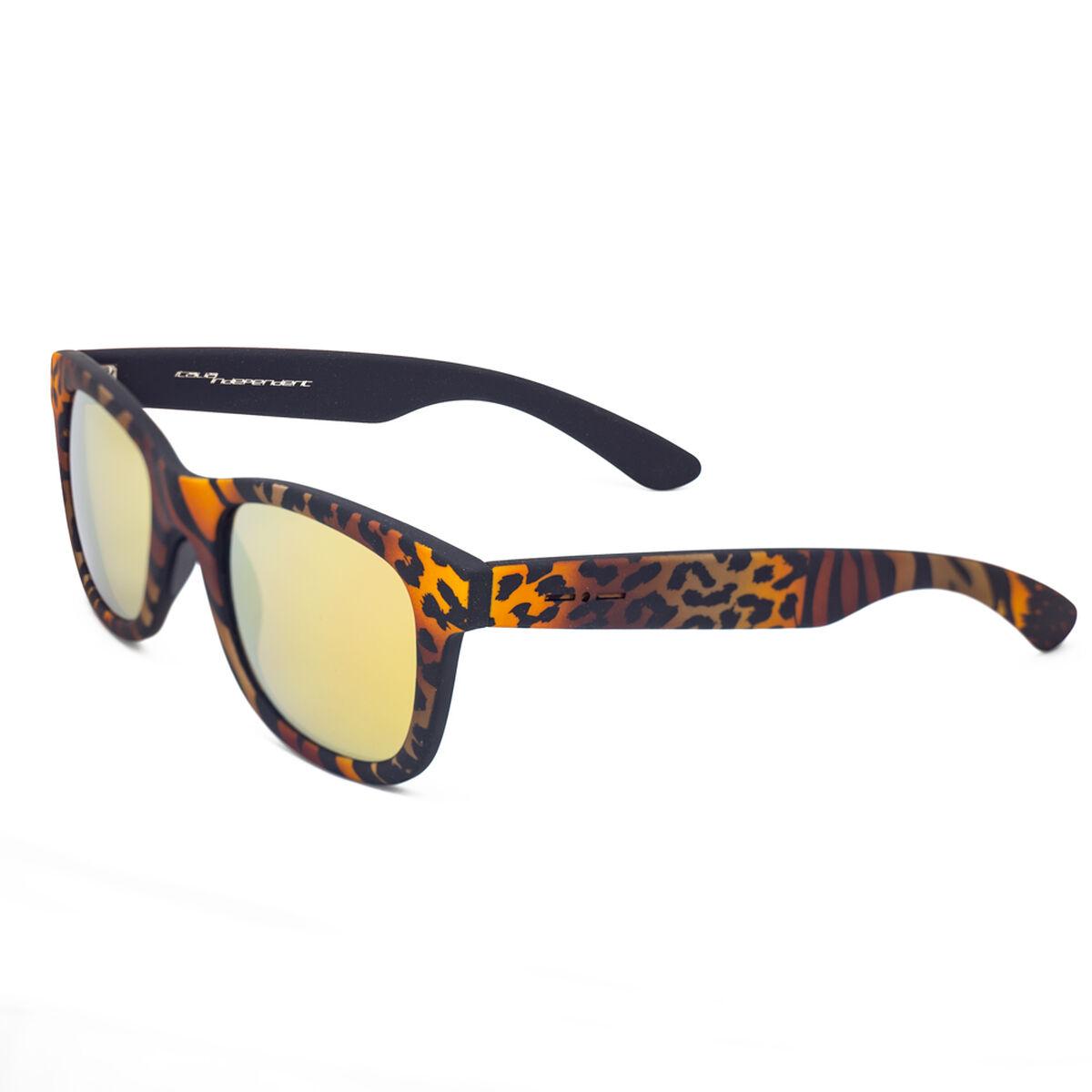 Italia Independent 0090-ZEB-044 solbriller, Ø 50 mm - orange leopardlook