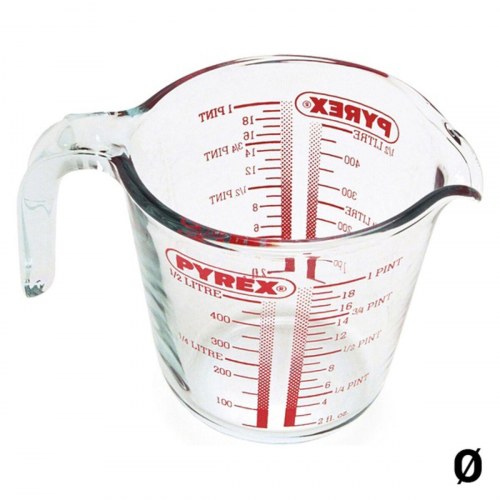 Pyrex Classic målebæger i glas - 1 l, gennemsigtig