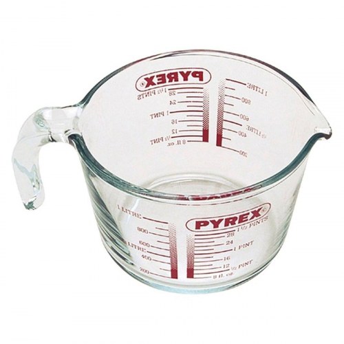 Pyrex Classic målebæger i glas - 1 l, gennemsigtig