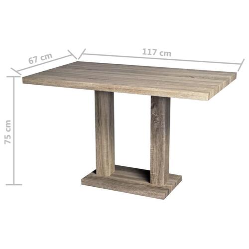Spisebord MDF egetræslook
