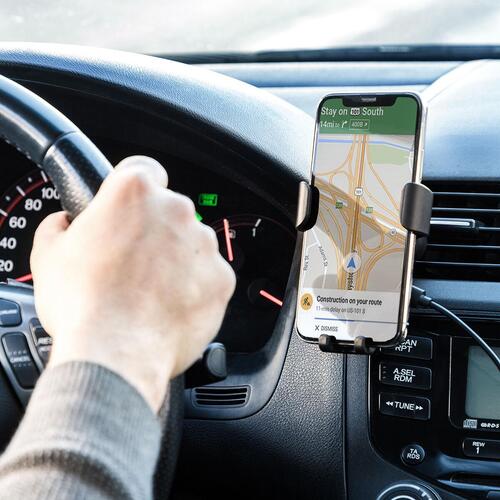 Mobilholder med trådløs oplader til bilen Wolder InnovaGoods