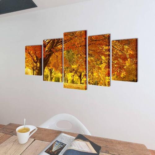 Kanvasbilledsæt ahorn 200 x 100 cm