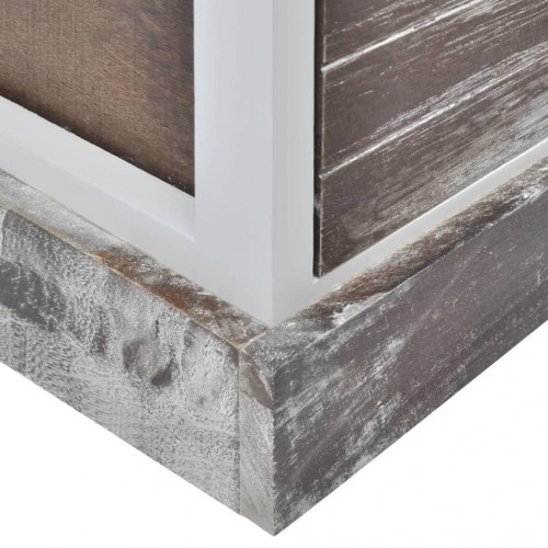 Sengeskabe 2 stk. brun og hvid