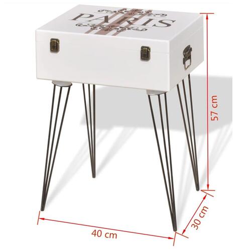 Skab 40x30x57 cm hvid