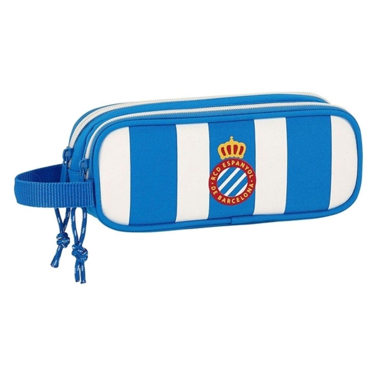 Penalhus Rcd Espanyol Blå/hvid 2 Rum 21 × 8 × 6 Cm