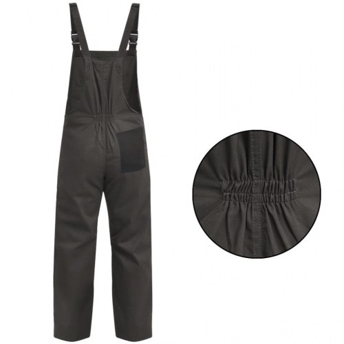 Bib overalls til mænd str. M grå