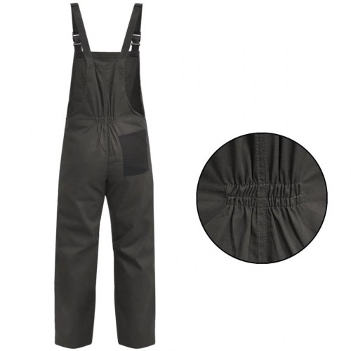 Bib overalls til mænd str. XL grå