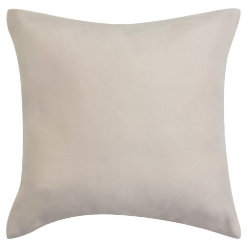 Pudebetræk 4 stk. 50x50 cm polyester imiteret ruskind beige