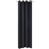 Mørklægningsgardin med metalsnøreringe 270x245 cm sort