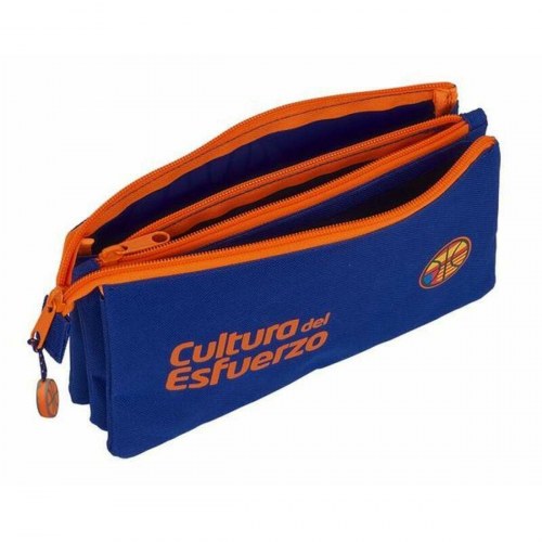 Valencia Basket penalhus M744 - blå/orange, 3 rum (22 × 12 × 3 cm)