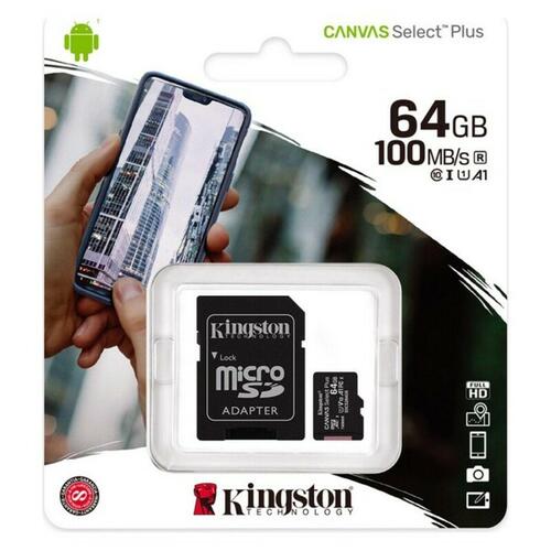 Mikro-SD-hukommelseskort med adapter Kingston SDCS2 100 MB/s exFAT 32 GB