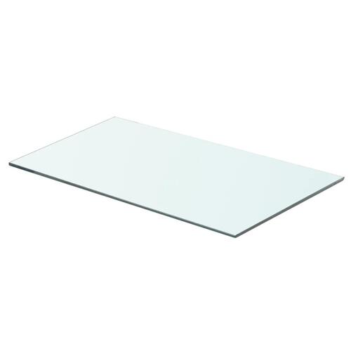 Hylde glaspanel gennemsigtig 60x30 cm