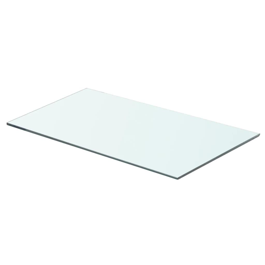 Hylde glaspanel gennemsigtig 60x30 cm