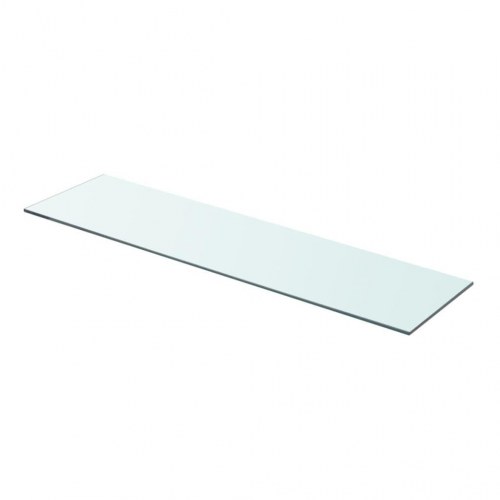 Hylde i hærdet glas - klar 80×20 cm, 8 mm