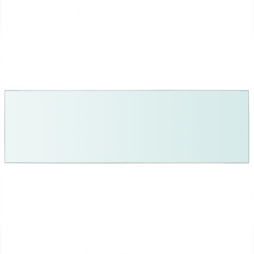 Glashylde - klart hærdet glas 80 × 25 cm, 8 mm