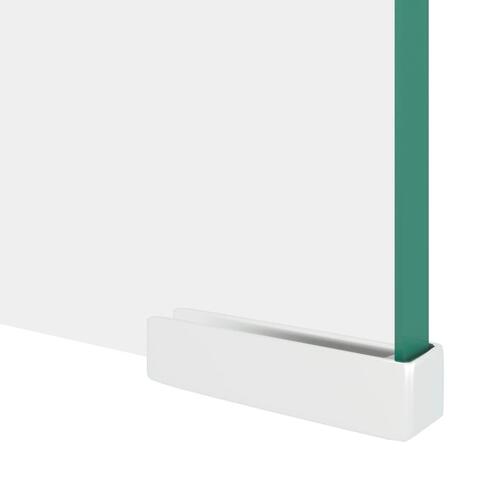 TV-stander/monitorstand klart glas 110x30x13 cm
