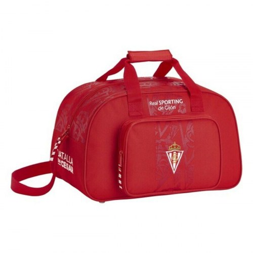 Sportstaske - Real Sporting de Gijón, rød 40 × 24 × 23 cm