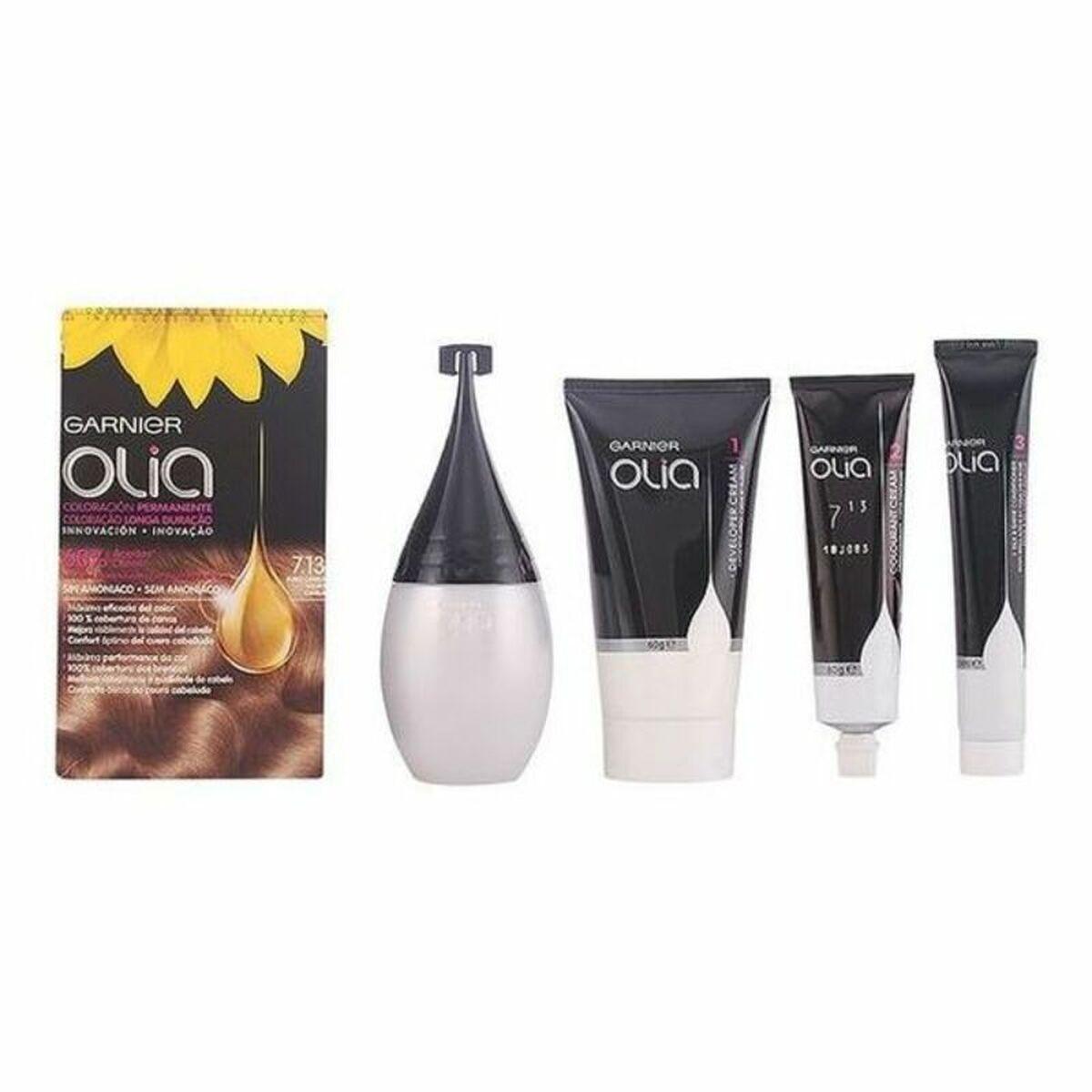 Hårfarve uden ammoniak Garnier Olia - Kanel Blond 7.13