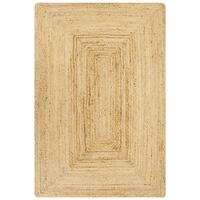 Håndlavet tæppe jute 160 x 230 cm naturfarvet