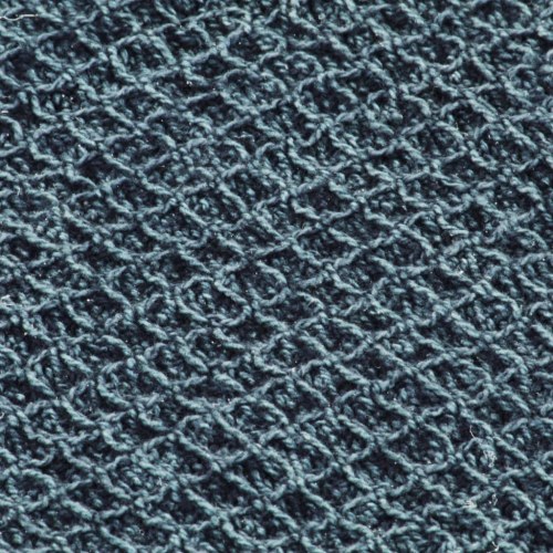 Plaid 125 x 150 cm bomuld indigoblå