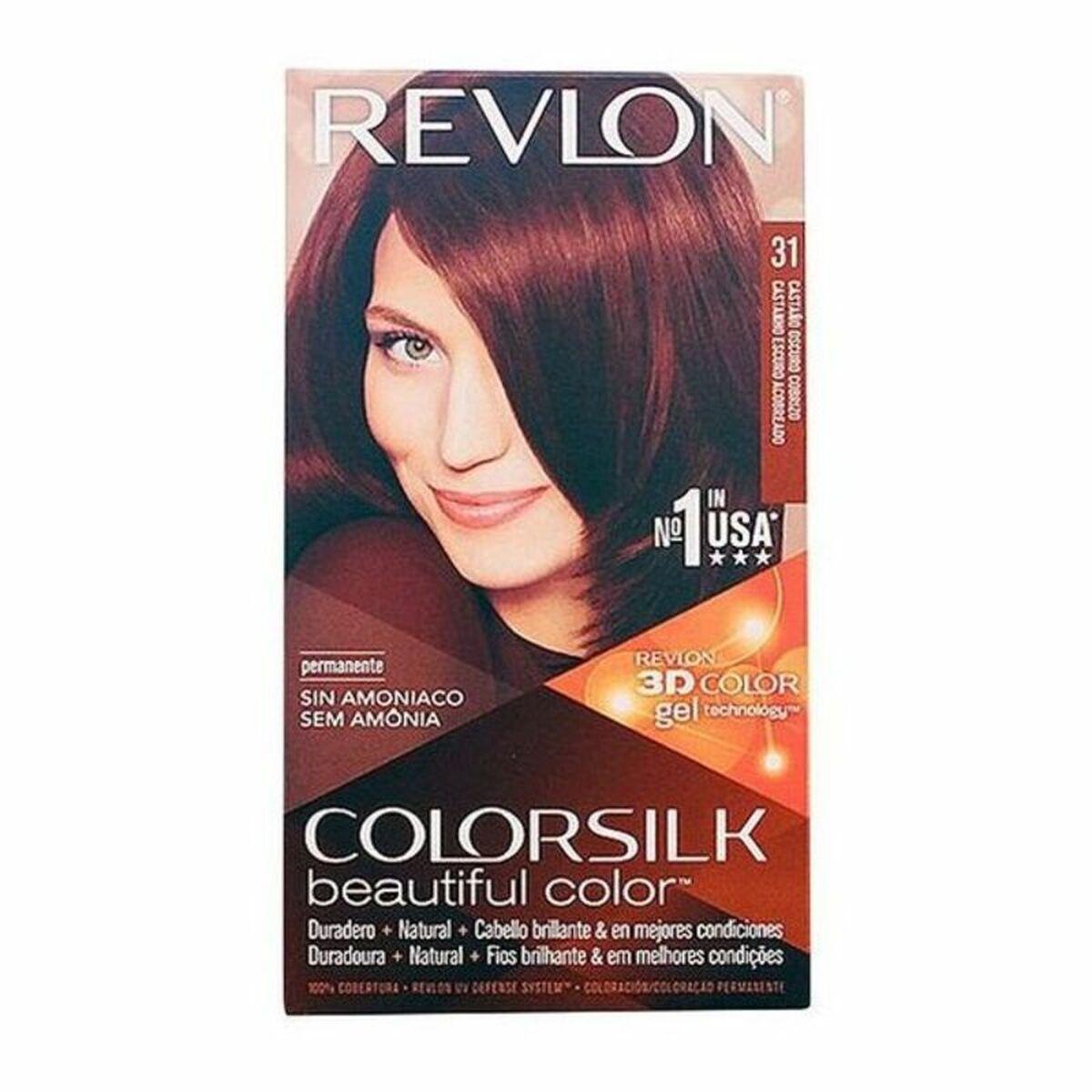 Hårfarve uden ammoniak Revlon Colorsilk Nº 31 Varm kastanje kobber