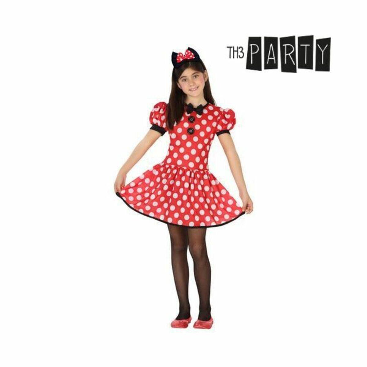 Billede af Kostume til børn Minnie Mouse 26947 Rød Fantasi 5-6 år (2 Dele)