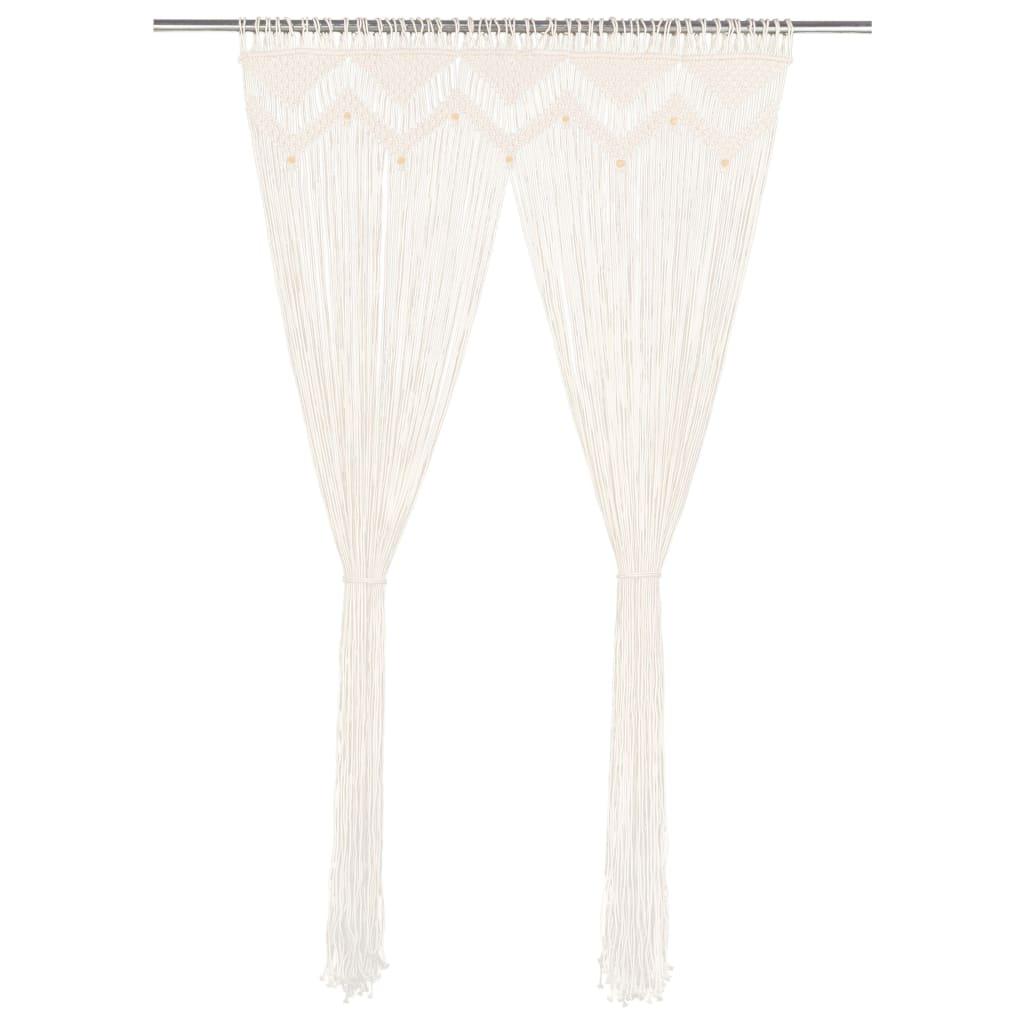 Macramégardin 140x240 cm bomuld