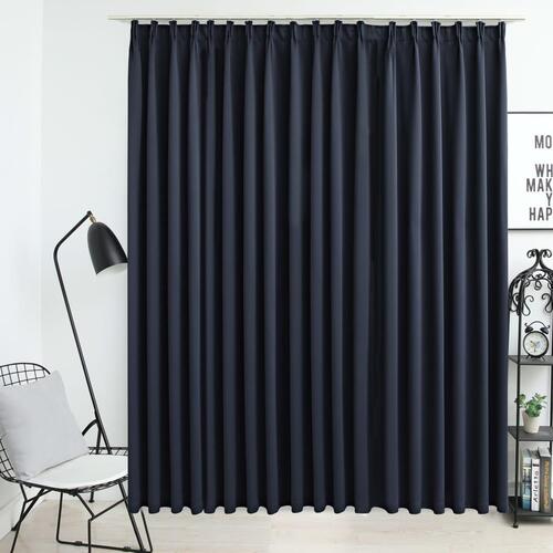 Mørklægningsgardin med kroge 290 x 245 cm antracitgrå