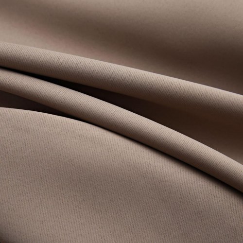 Mørklægningsgardin med metalringe 290 × 245 cm - gråbrun