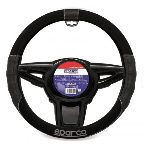 Ratbetræk Sparco L-Sport Universal Ø 38 cm - sort