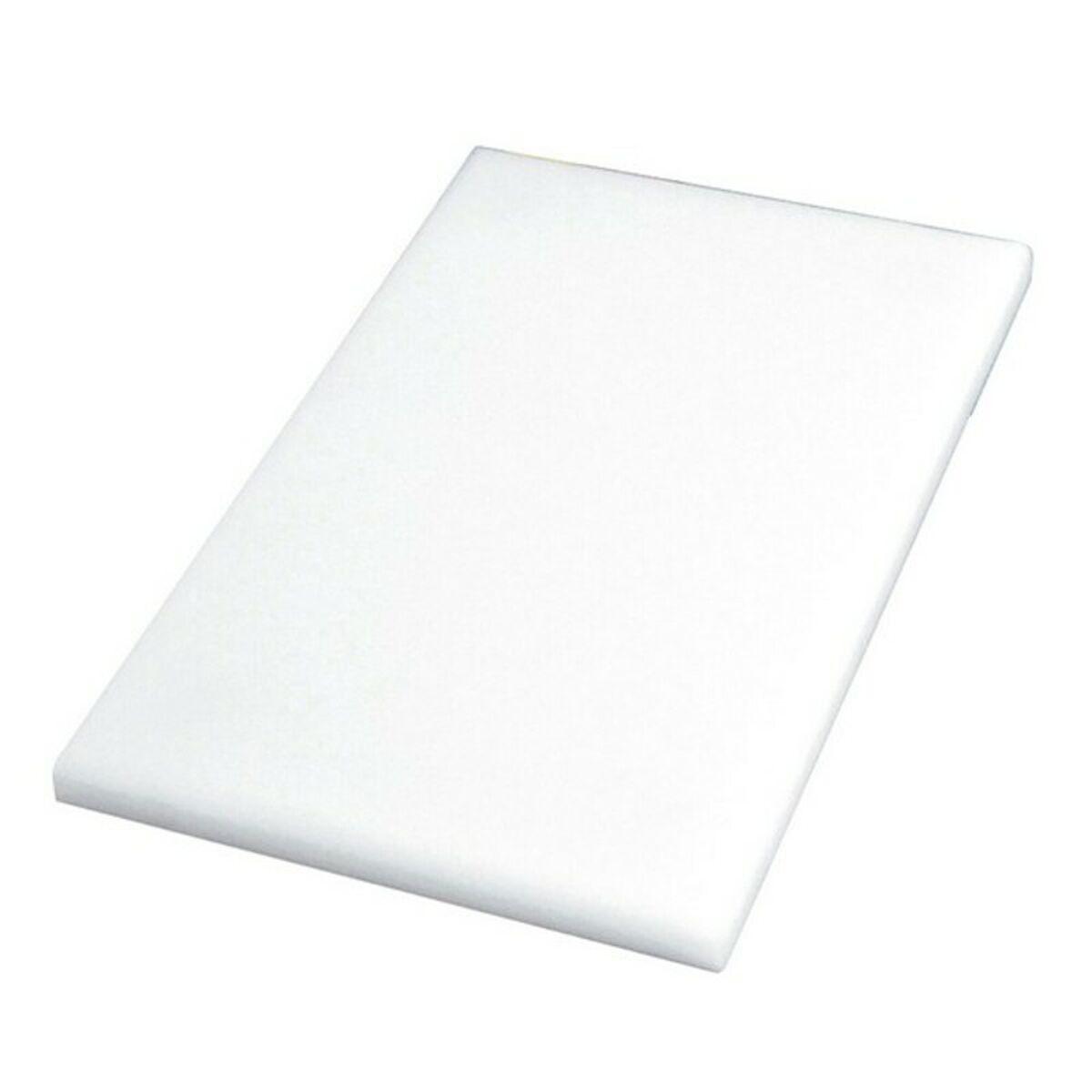 Professional spækbræt - hvid plast, 40 × 30 × 2 cm