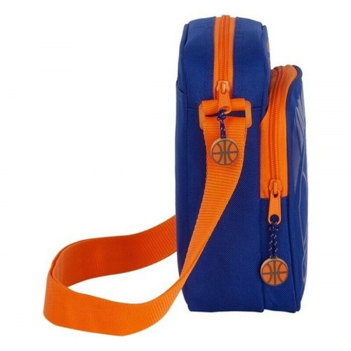 Skuldertaske Valencia Basket M672 - blå/orange