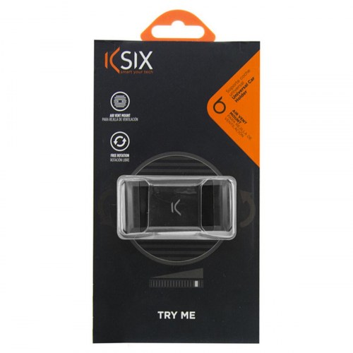 KSIX mobilholder til bil, 360° rotation - Sort
