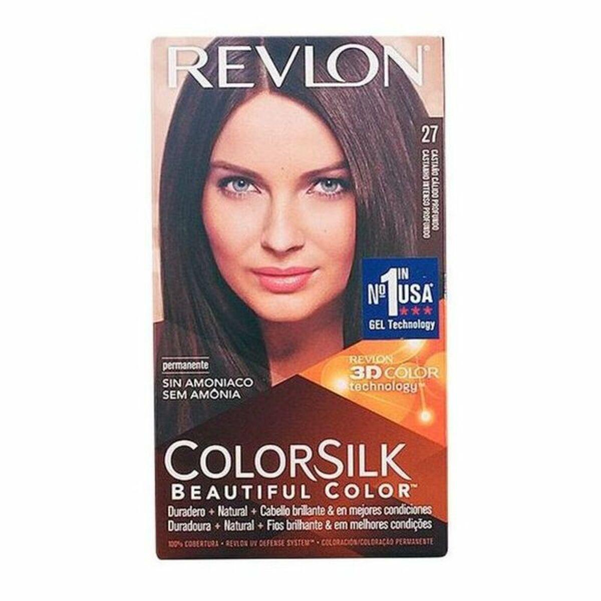 Hårfarve uden ammoniak Revlon Colorsilk 27 Dyb Varm Kastanje