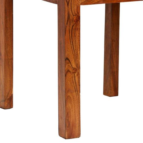 Spisebordsstole 2 stk. massivt træ med honningfinish moderne