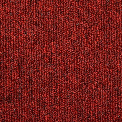 Trappemåtter 15 stk. 65×21×4 cm - rød, rektangulær kant