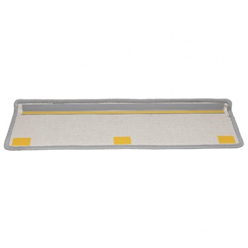 Trappemåtter 15 stk. - 65×21×4 cm, grå rektangulær kant