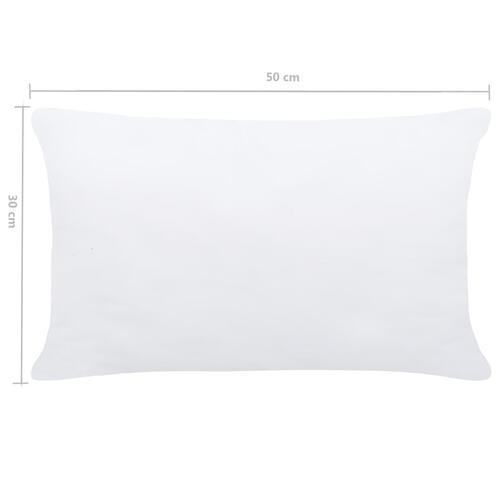 Inderpuder 2 stk. 50x30 cm hvid