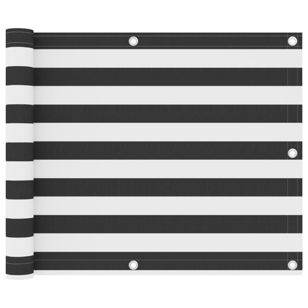 altanafskærmning 75x300 cm oxfordstof antracitgrå og hvid