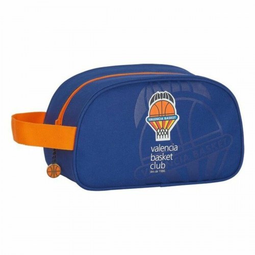Skoletoilettaske Valencia Basket M248 - Blå/Orange 26 × 15 × 12 cm