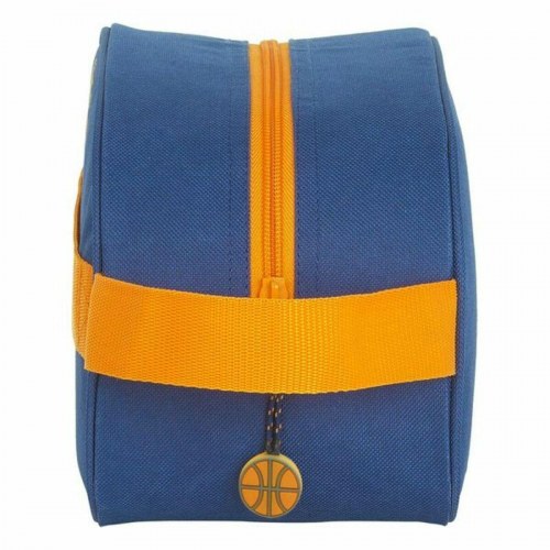 Skoletoilettaske Valencia Basket M248 - Blå/Orange 26 × 15 × 12 cm